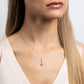 Diamonfire Sterling Silver Oval Teardrop Cubic Zirconia Necklace