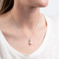 Diamonfire Sterling Silver Imitation Pearl and Bezel Cubic Zirconia Necklace