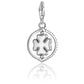 Thomas Sabo Sterling Silver Four Leaf Clover Spinner Charm 1860-637-21