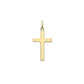 9ct Yellow Gold Square Section Plain Cross