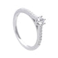 Diamonfire Cubic Zirconia Claw Set Ring