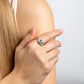 Diamonfire Sterling Silver Blue Cubic Zirconia Three Stone Ring Size 56