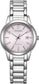 Citizen Ladies Stainless Steel Round Case Pink Dial Bracelet Watch FE1241-71Z