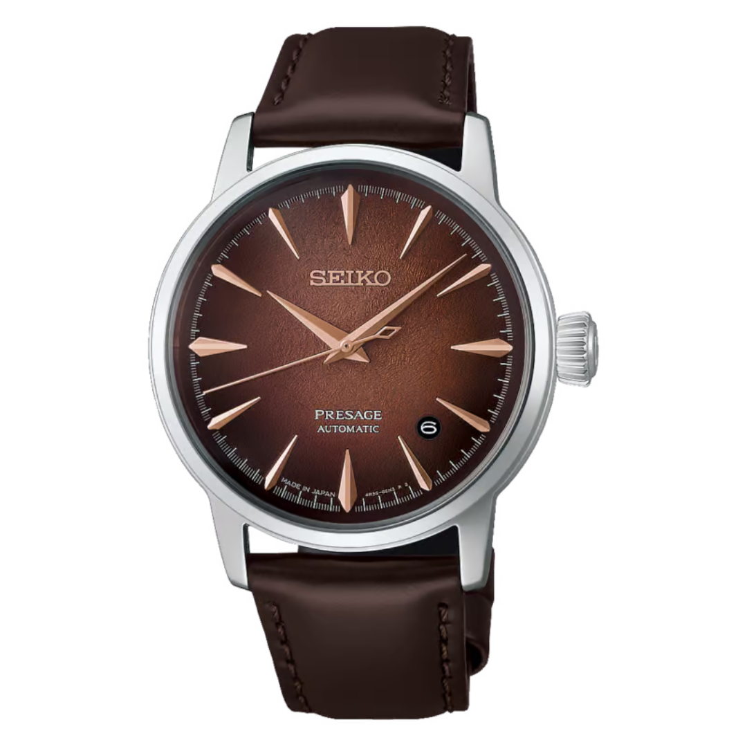 Seiko Presage Cocktail Time Crushed Ice ‘Whisky Mist’ Watch HCB003J1