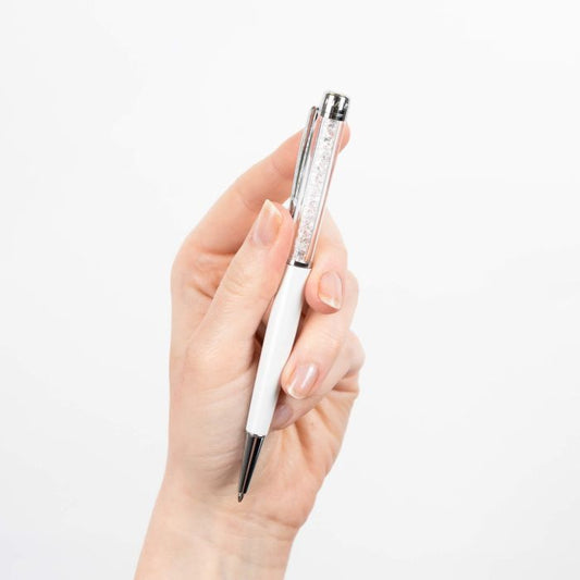 Diamonfire White Glitter Pen