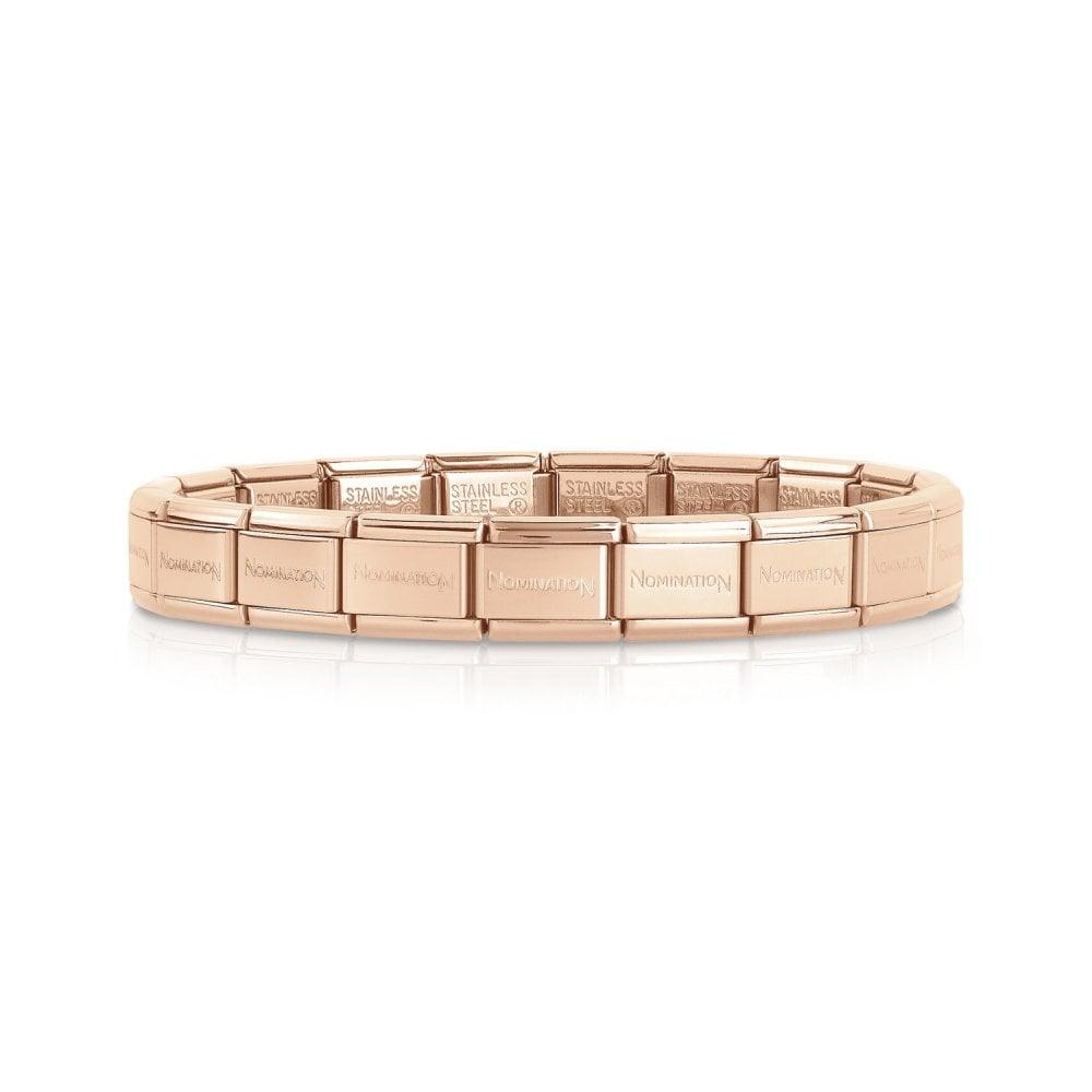 Nomination Composable Rose Gold Plated Steel Classic Bracelet - Judith Hart Jewellers