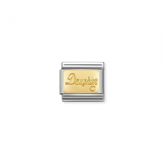 Nomination Engraved Plate Daughter 030121/25 - Judith Hart Jewellers