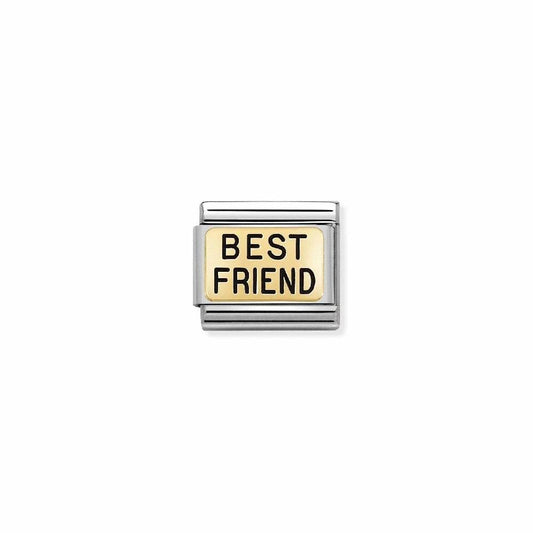 Nomination Best Friend Black Enamel 030166/05 - Judith Hart Jewellers