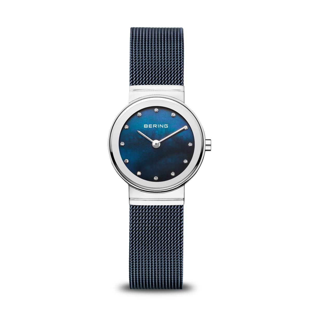 Bering Classic Blue Dial Mesh Strap Watch 10126-307