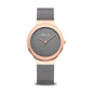 Bering Classic Rose Gold Plated Grey Dial Watch 12934-369
