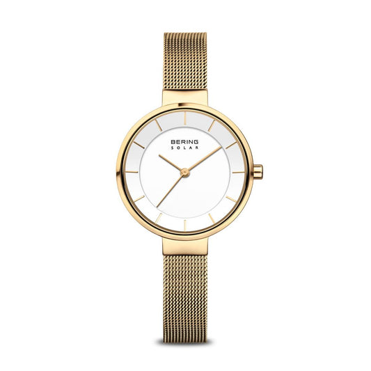 Bering Solar Polished and Brushed Watch 14631-324 - Judith Hart Jewellers