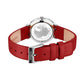 Bering Ultra Slim Mesh Strap and Red Strap Watch 15729-604