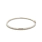 9ct White Gold Twist Hinged Bangle