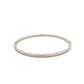 9ct White Gold Diamond Cut Hollow Bangle - Judith Hart Jewellers