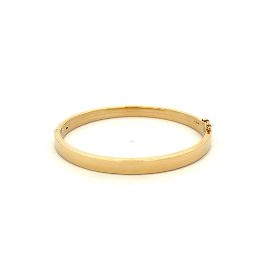 9ct Yellow Gold Hollow Bangle