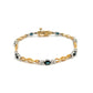9ct Yellow Gold Sapphire and Diamond Bracelet - Judith Hart Jewellers