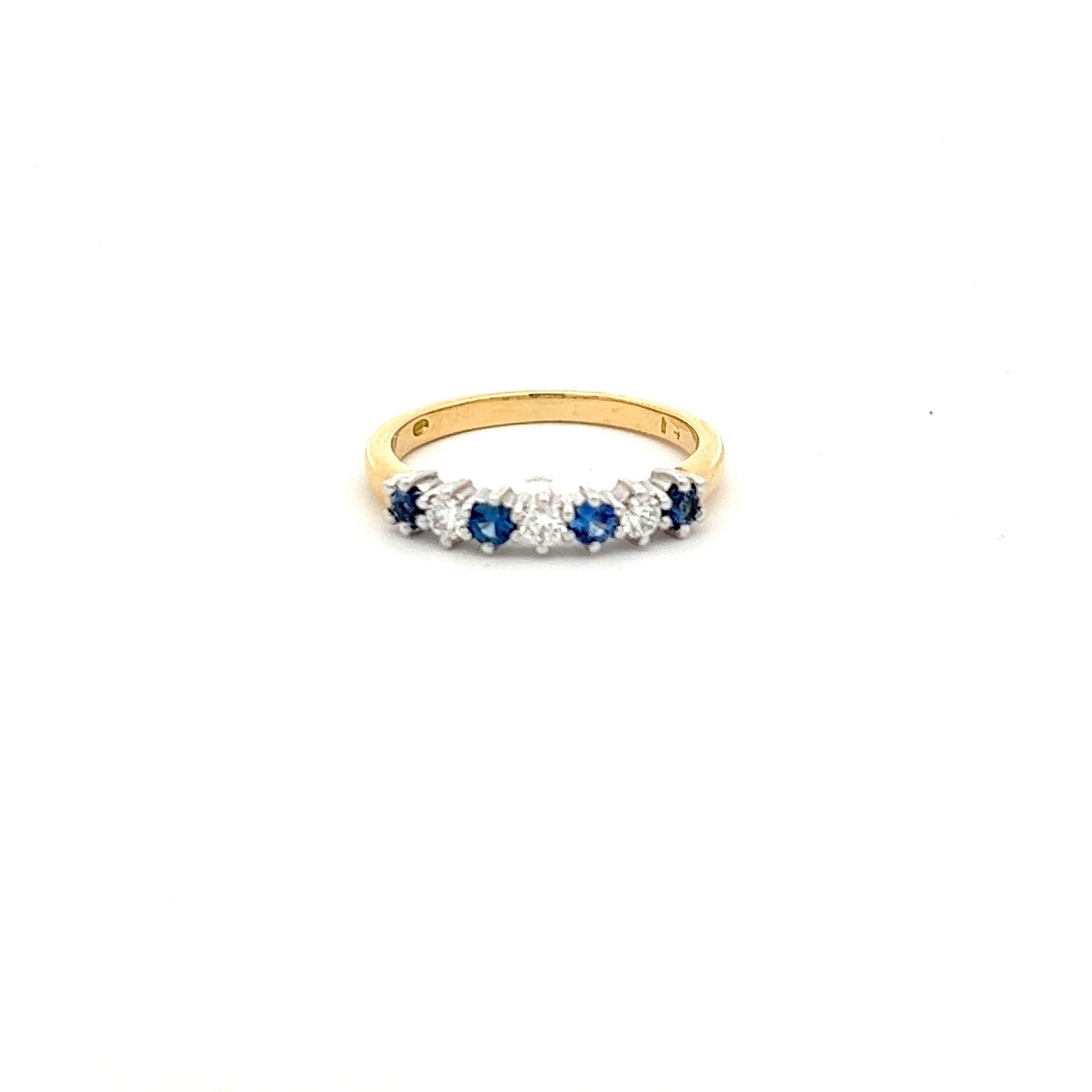 18ct Yellow Gold Sapphire and Diamond Ring - Judith Hart Jewellers