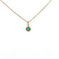 9ct Yellow Gold Emerald and Diamond Necklace - Judith Hart Jewellers