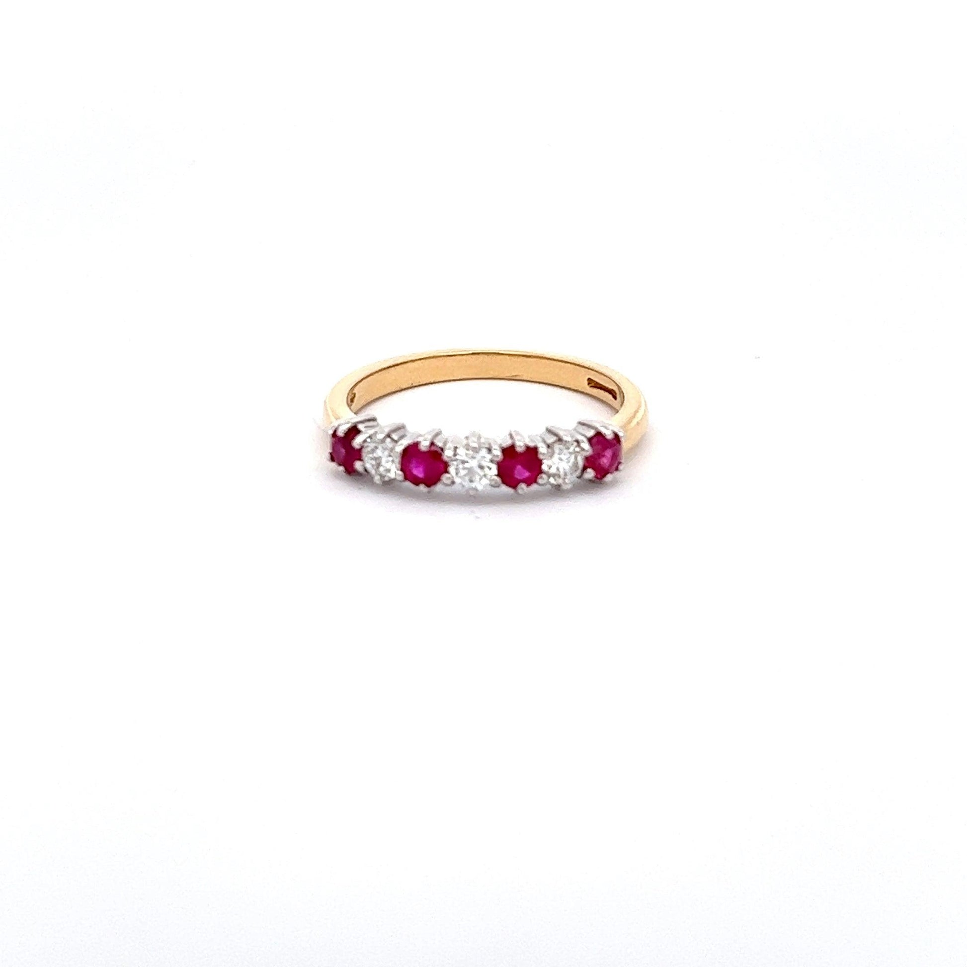 18ct Yellow Gold Ruby and Diamond Ring - Judith Hart Jewellers