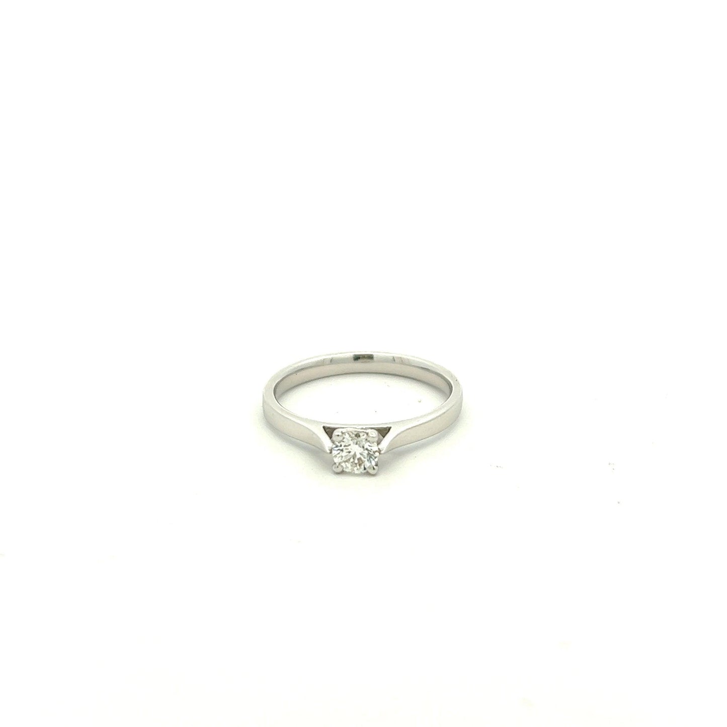 18ct White Gold 0.30ct Brilliant Cut Diamond Ring - Judith Hart Jewellers