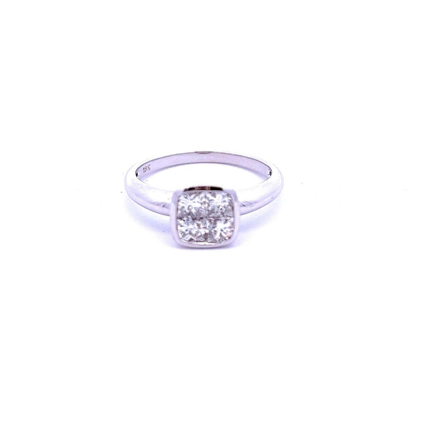 18ct White Gold Princess Cut Diamond Ring