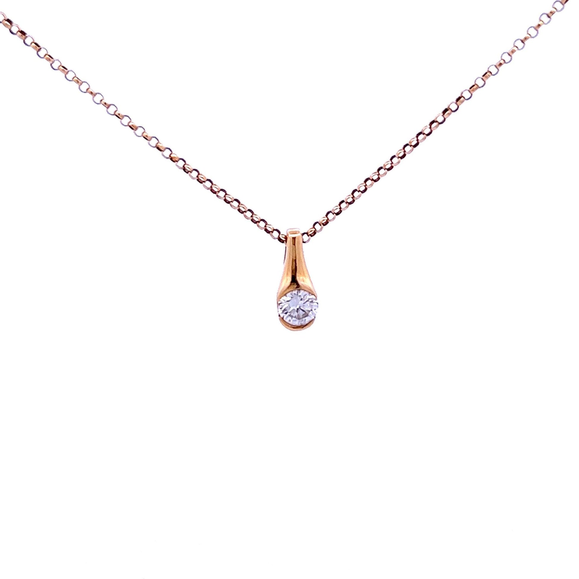 18ct Yellow Gold Diamond Necklace - Judith Hart Jewellers