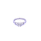 Platinum Brilliant and Baguette Cut Three Stone Diamond Ring - Judith Hart Jewellers