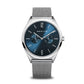 Bering Ultra Slim Polished Blue Dial Watch 17140-007 - Judith Hart Jewellers