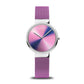 Bering Classic Berry Pink Aurora Mesh Strap Watch 19031-909 - Judith Hart Jewellers