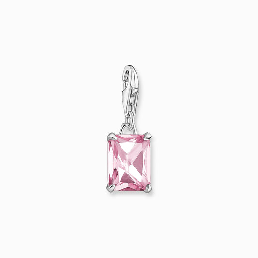 Thomas Sabo Sterling Silver Pink Cubic Zirconia Charm 1920-051-9