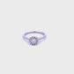 Platinum Brilliant Cut 0.38ct Diamond Halo Ring