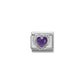 Nomination Silvershine Violet Facet Heart CZ 330603/001 - Judith Hart Jewellers