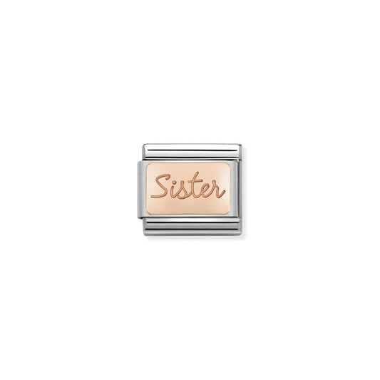 Nomination Life Rose Sister Plate 430101/38 - Judith Hart Jewellers