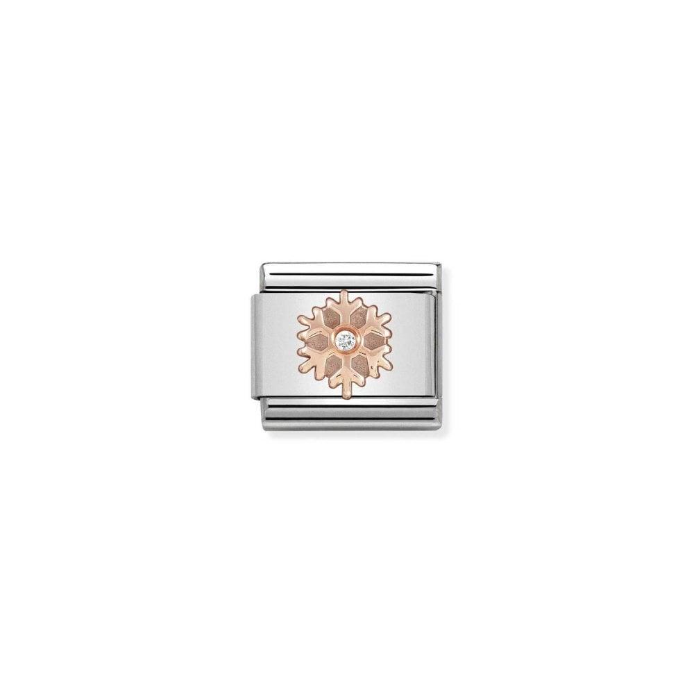 Nomination Rose CZ Snowflake 430305/23 - Judith Hart Jewellers