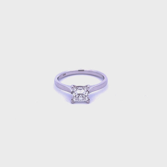 Platinum Princess Cut 1.03ct Diamond Ring