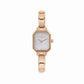 Nomination Classic Paris Rose Silver Glitter Rectangular Watch 076031/023 - Judith Hart Jewellers