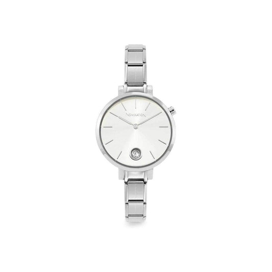 Nomination Classic Paris Silver Tone & CZ Dial Watch 076033/017 - Judith Hart Jewellers