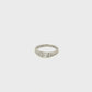 18ct White Gold Three Stone 0.52ct Diamond Ring