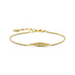 Thomas Sabo Yellow Gold-Plated Cubic Zirconia Leaf Bracelet A1935 - Judith Hart Jewellers