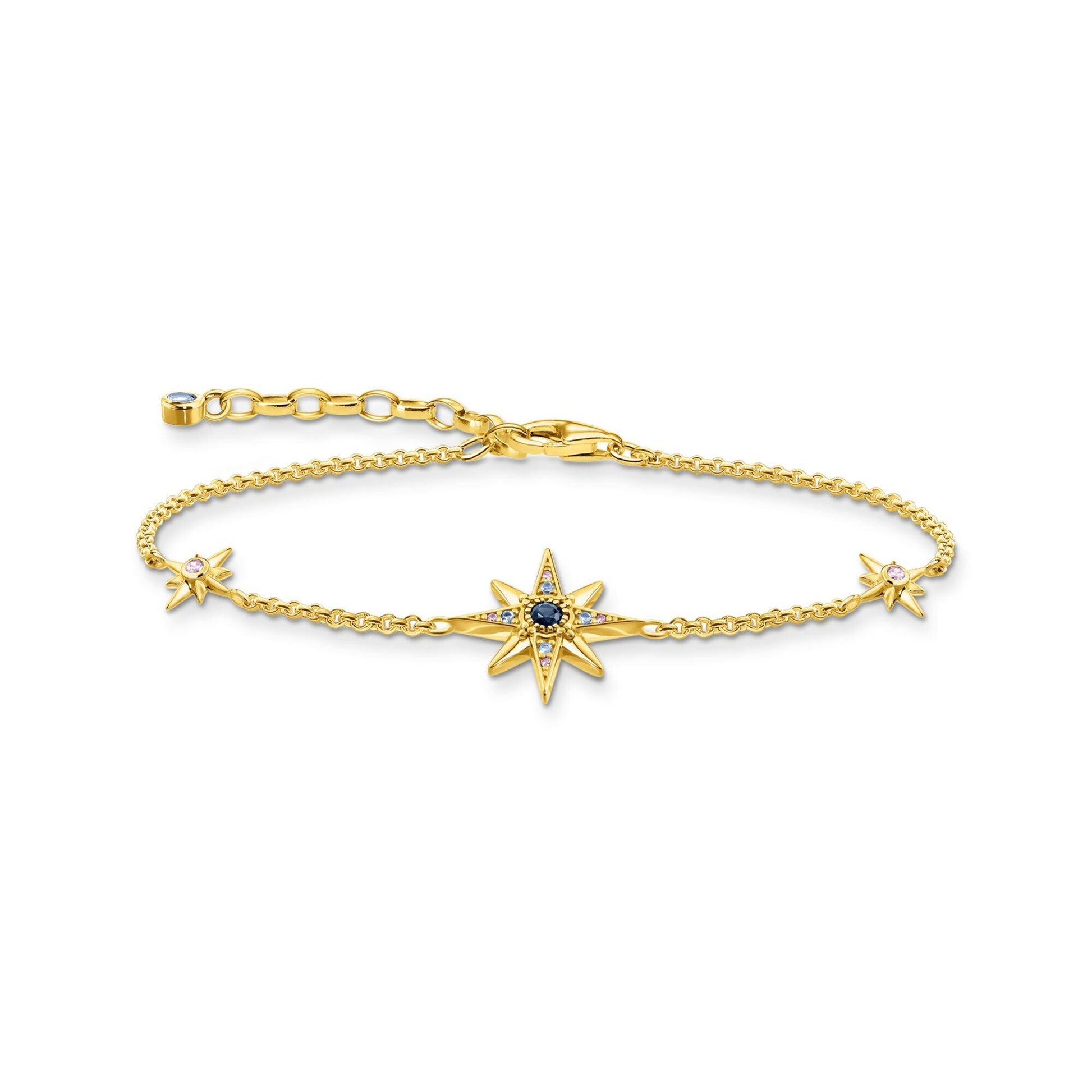 Thomas Sabo Yellow Gold-Plated Royalty Star Bracelet A2037 - Judith Hart Jewellers