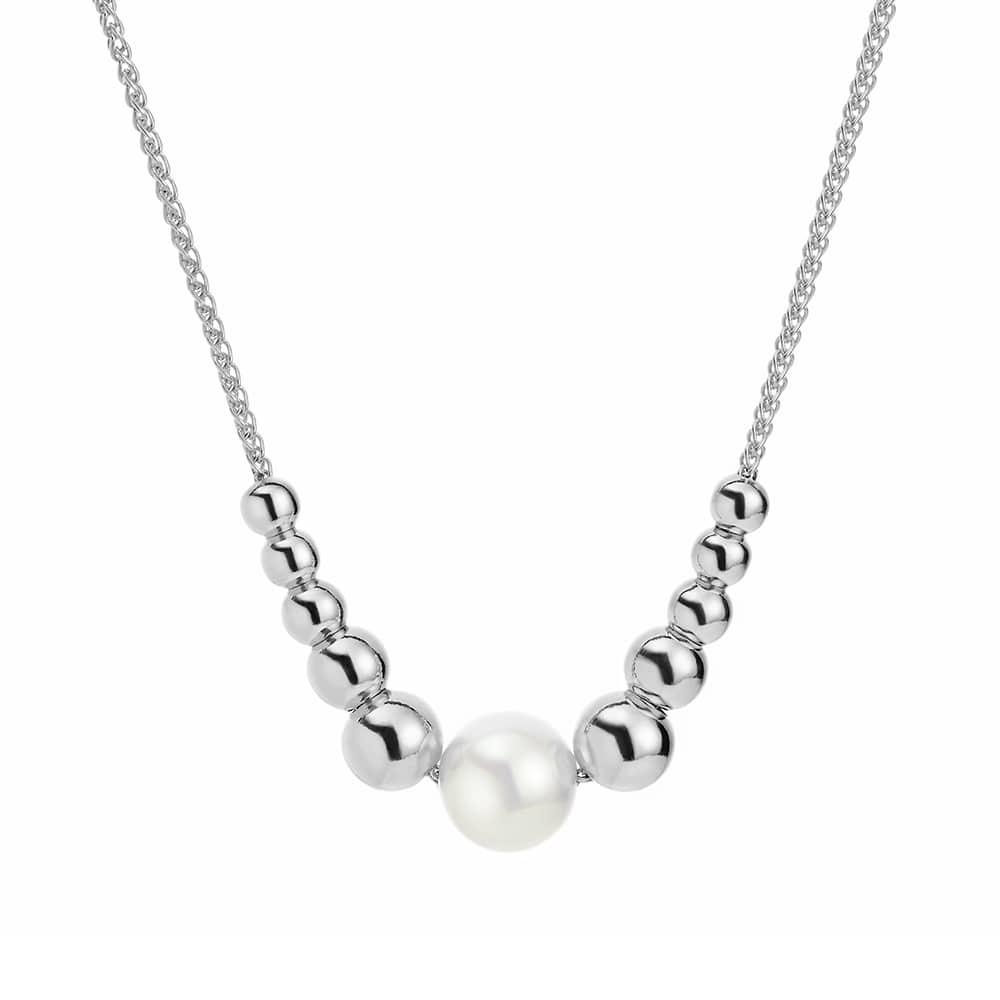 Jersey Pearl Coast Freshwater Cultured Pearl Sterling Silver Necklace - Judith Hart Jewellers