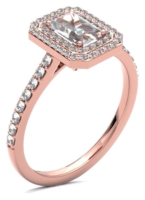 EHW01 Emerald Engagement Ring
