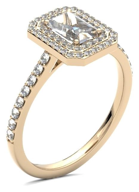 EHW02 Emerald Engagement Ring