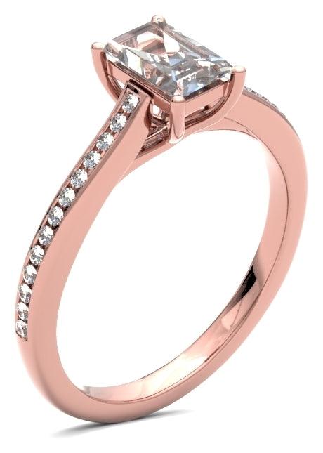 ESC01 Emerald Engagement Ring