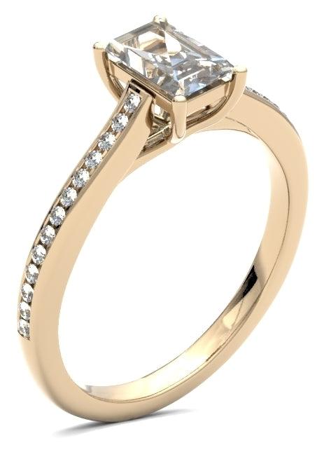 ESC01 Emerald Engagement Ring