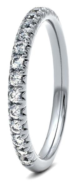 Round Brilliant Cut French Pave / Fish Tail