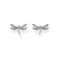 Thomas Sabo Sterling Silver Multi Coloured Dragonfly Stud Earrings H2051-314 - Judith Hart Jewellers