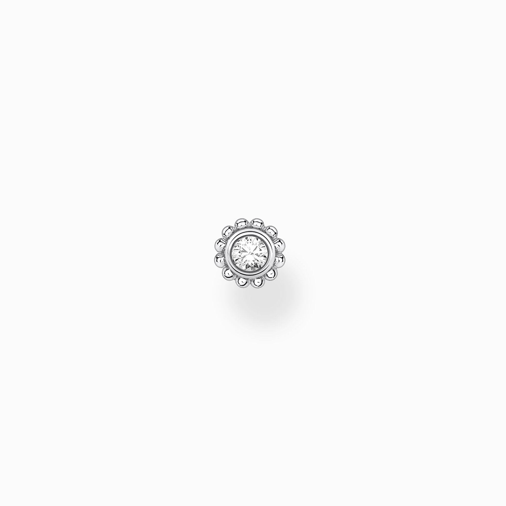 Thomas Sabo Sterling Silver Cubic Zirconia Single Stud Earring H2137-051-14 - Judith Hart Jewellers