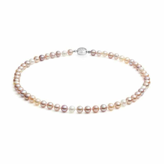 Jersey Pearl Multicoloured Freshwater Cultured Pearl 5-5.5mm 18" Necklace - Judith Hart Jewellers