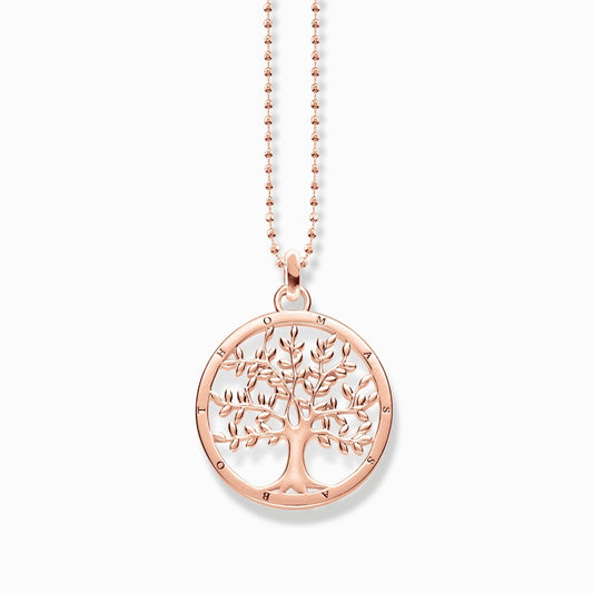 Thomas Sabo Rose Gold-Plated Tree of Life Necklace KE1660 - Judith Hart Jewellers
